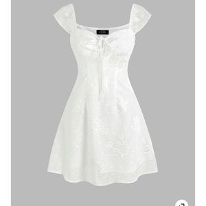 CIDER-FLORAL JACQUARD DRESS